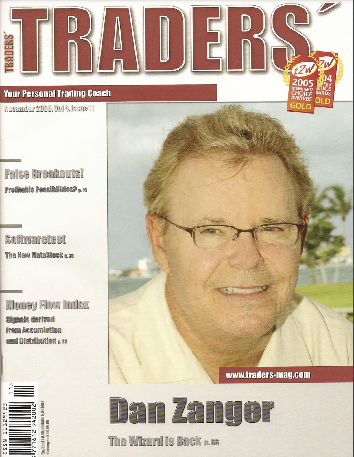 Traders magazine cover of Dan Zanger